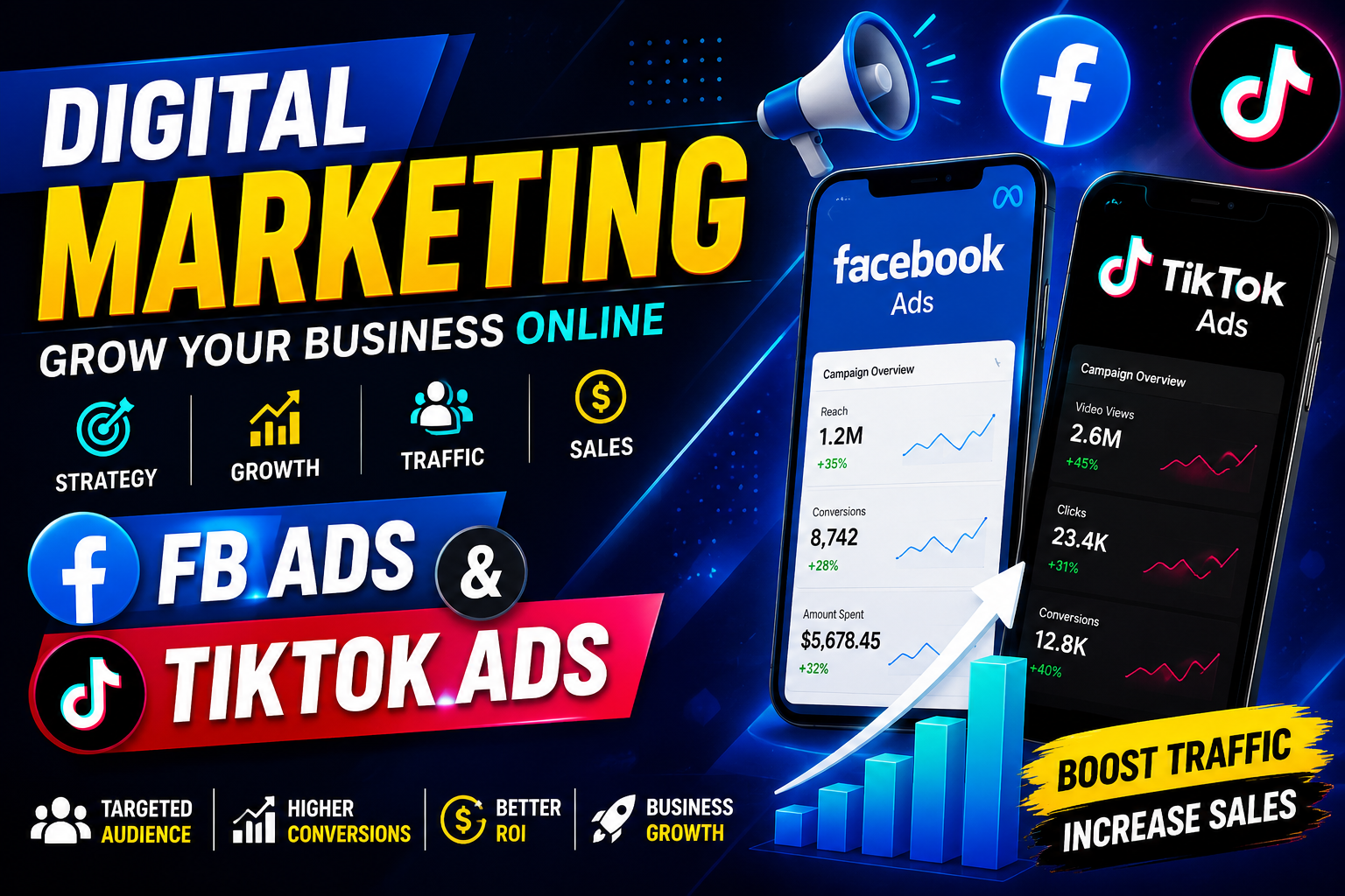Digital Marketing, FB Ads, TikTok Ads
